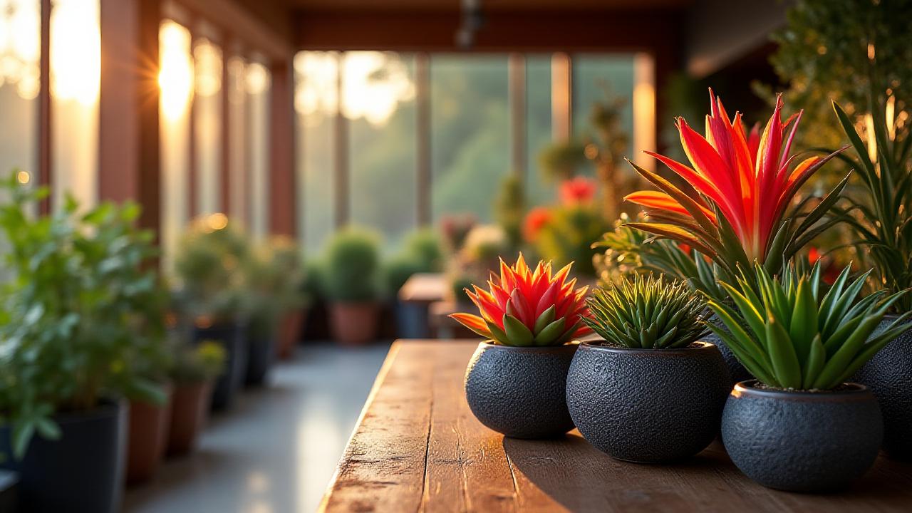 Luxury floral design studio in Abbotsford showing volcanic soil succulents