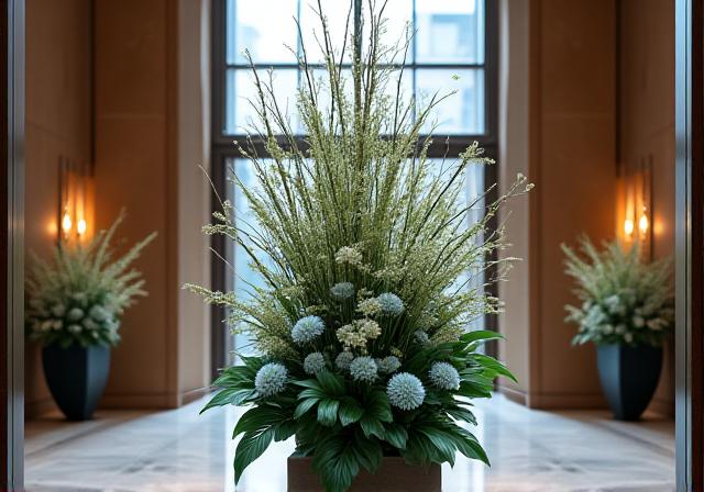 Grand hotel foyer floral display
