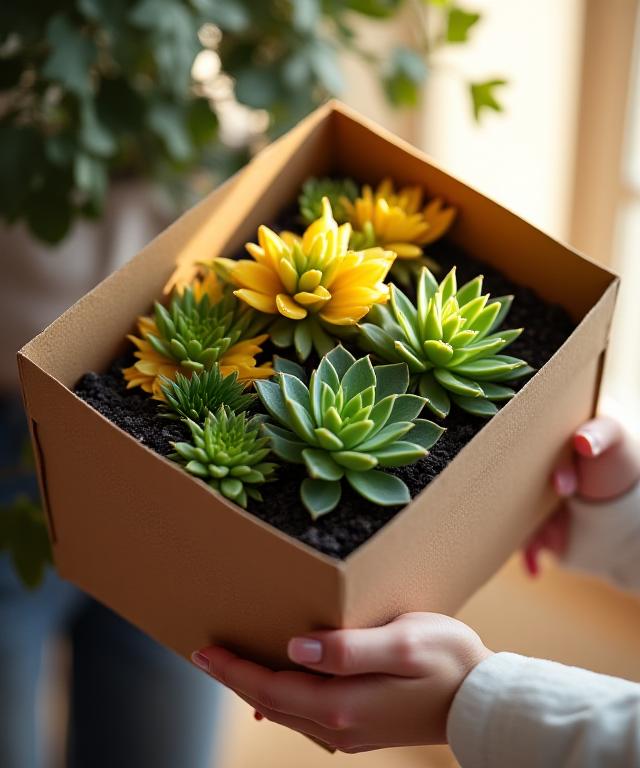 Customer unboxing a premium floral subscription box from Pyro Blossom Floristry